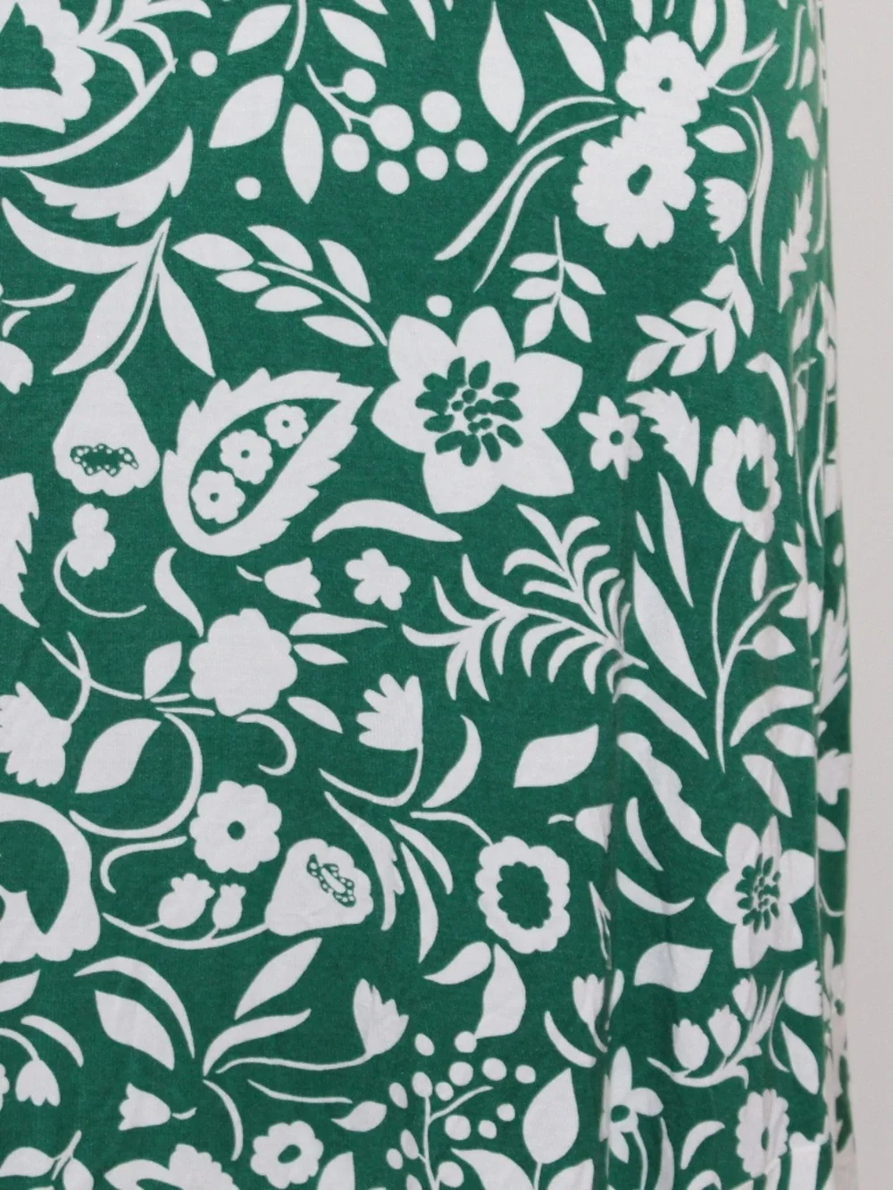 Boden, Eliza Midi Sleeveless Green & White Floral V-Neck  Dress - Picture 11 of 14